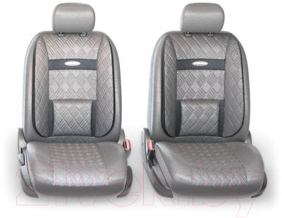 Комплект чехлов для сидений Autoprofi Comfort COM-1105GP D.GY/D.GY (черный/серый)