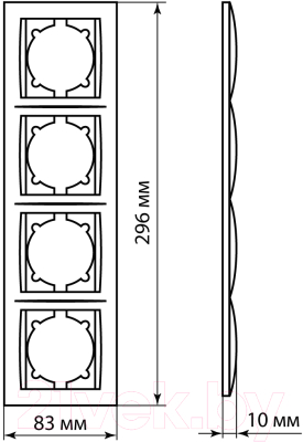 Рамка для выключателя TDM Лама SQ1815-0781 (бронза)