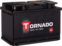 Автомобильный аккумулятор TORNADO 6СТ-66NR R+ 560A (66 А/ч) - 