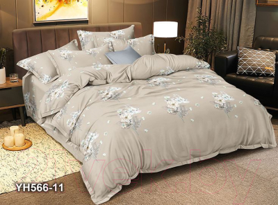 Комплект постельного белья PANDORA №566-11 Евро-стандарт (полисатин)