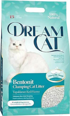 Наполнитель для туалета Dream Cat Бентонитовый Marseille Soap (5л)