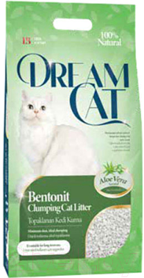 Наполнитель для туалета Dream Cat Бентонитовый Aloe Vera (5л)