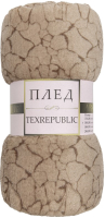 Плед TexRepublic Absolute Земля Фланель 180x200 / 63496 (бежевый) - 