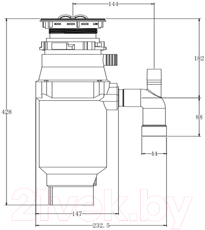 Измельчитель отходов Longran D560