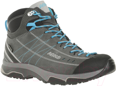 Трекинговые ботинки Asolo Nucleon Mid GV ML / A40029-A772 (р-р 7, графит/серебристый/Cyan)