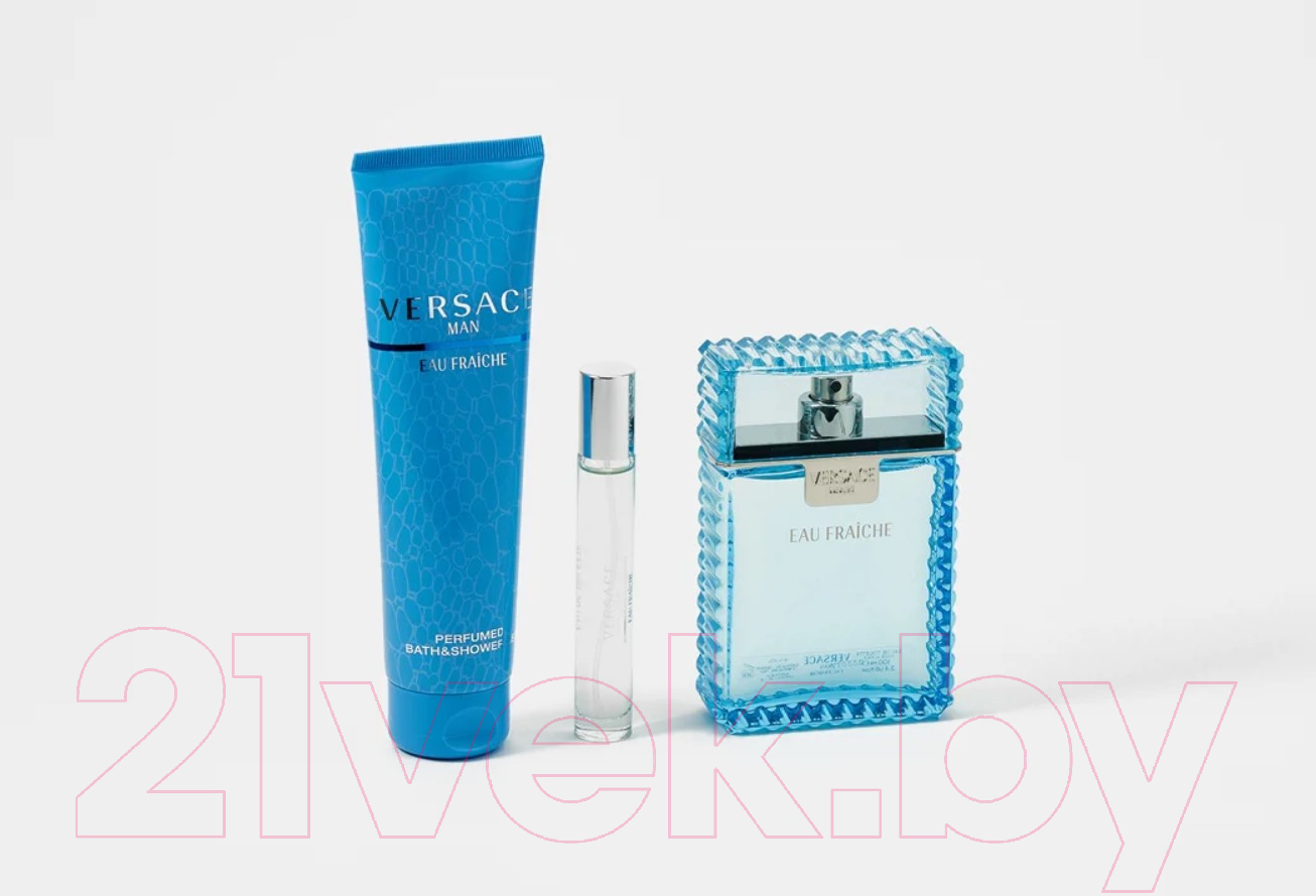 Парфюмерный набор Versace Man Eau Fraiche Туалетная вода+Гель для душа+Миниатюра