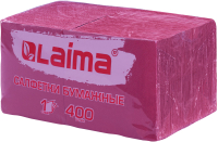 Бумажные салфетки Laima Big Pack / 114725 (400шт, бордовый) - 