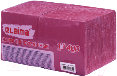 Бумажные салфетки Laima Big Pack / 114725 (400шт, бордовый)