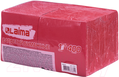 Бумажные салфетки Laima Big Pack / 114727 (400шт, красный)