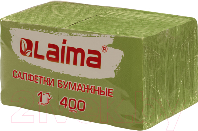 Бумажные салфетки Laima Big Pack / 114728 (400шт, зеленый)