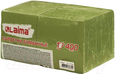 Бумажные салфетки Laima Big Pack / 114728 (400шт, зеленый)