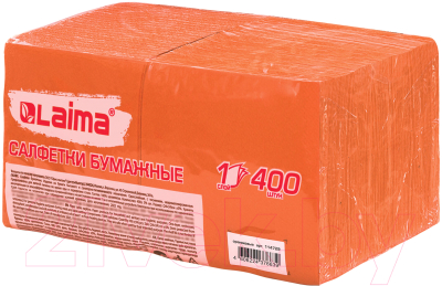 Бумажные салфетки Laima Big Pack / 114729 (400шт, оранжевый)
