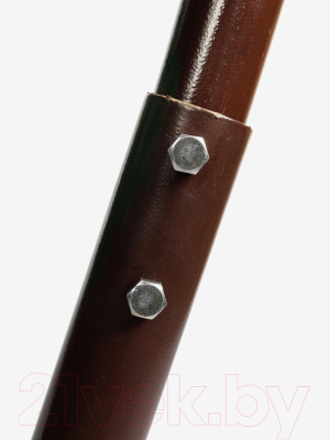 Диван подвесной M-Group Лежебока / 11180204 (с коричневым ротангом/зеленая подушка)