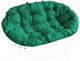 Диван садовый M-Group Мамасан / 12100104 (белый/зеленая подушка) - 