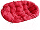 Диван садовый M-Group Мамасан / 12100106 (белый/красная подушка) - 