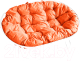 Диван садовый M-Group Мамасан / 12100107 (белый/оранжевая подушка) - 