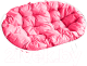 Диван садовый M-Group Мамасан / 12100108 (белый/розовая подушка) - 