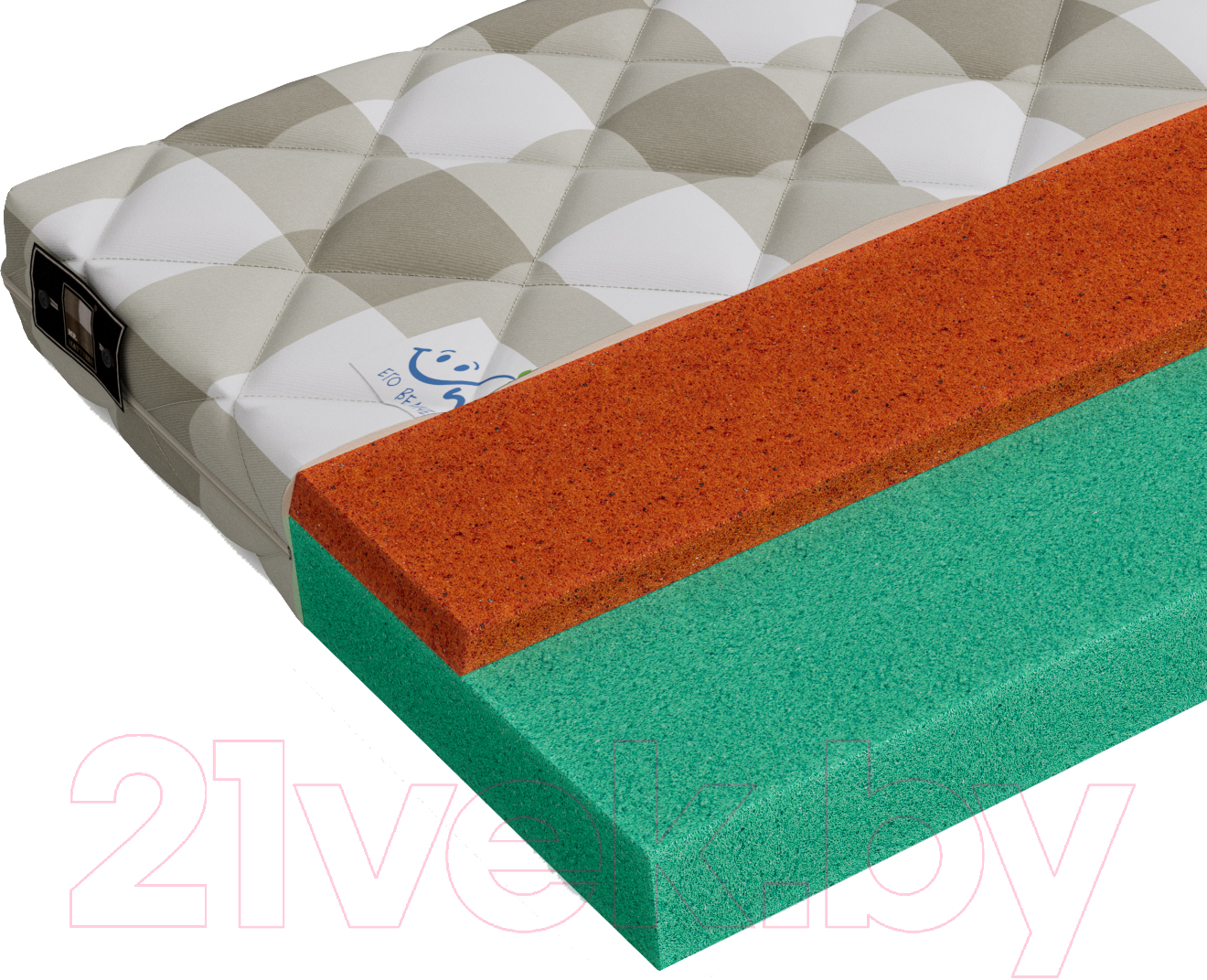 Матрас в кроватку Mr. Mattress Sunny XL овальный 75x125