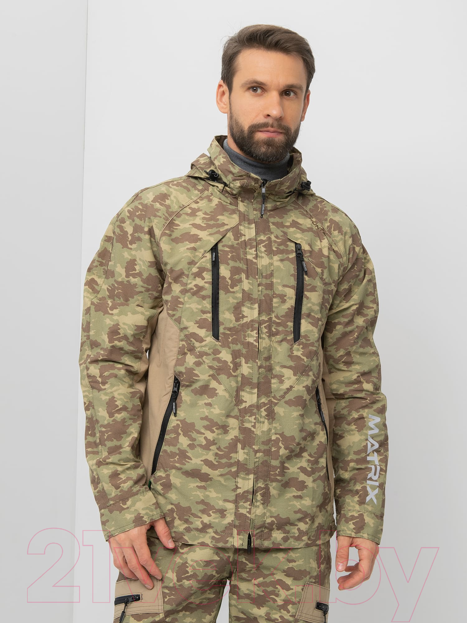 Костюм для охоты и рыбалки Huntsman Матрица КМФ(MV-23) Nylon Cotton (р-р 52-54/170) — фото 3