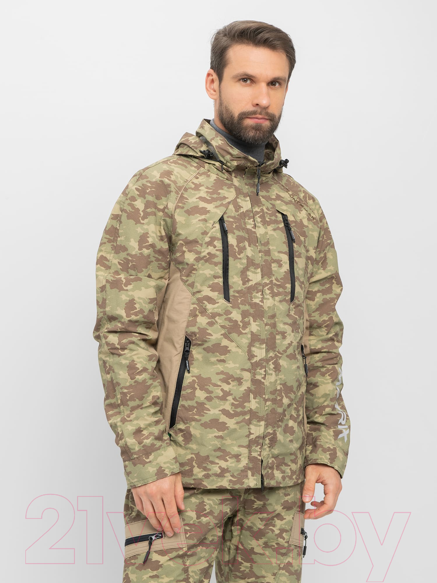 Костюм для охоты и рыбалки Huntsman Матрица КМФ(MV-23) Nylon Cotton (р-р 52-54/170) — фото 4