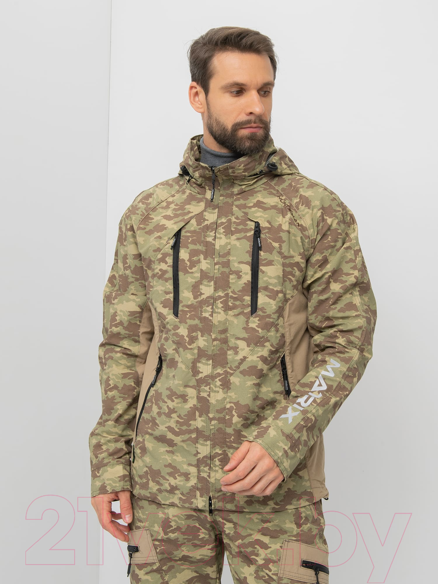 Костюм для охоты и рыбалки Huntsman Матрица КМФ(MV-23) Nylon Cotton (р-р 52-54/170) — фото 6