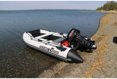 Изображение товара Надувная лодка Polar Bird Merlin PB-340M ПБ52 НДНД (черный/белый)