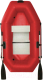 Надувная лодка Polar Bird Чирок PB- 210 Т СС ПБ99 слань стеклокомпозит (красный) - 