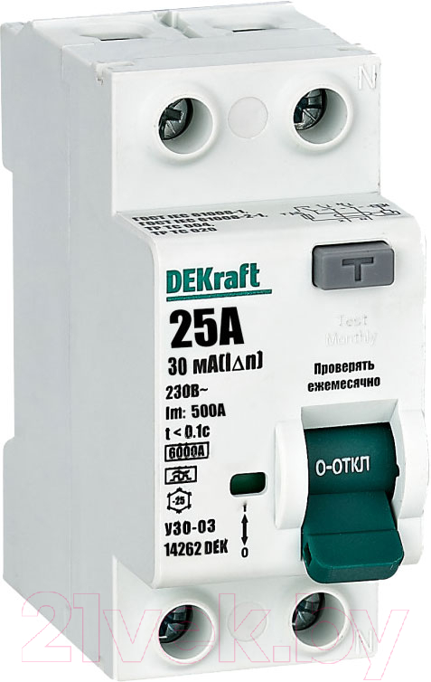 Устройство защитного отключения Schneider Electric DEKraft 14262DEK