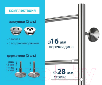 Купить Полотенцесушитель водяной Stelmix ВПС П4 400x600  