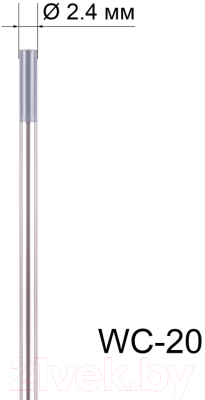 Электрод FoxWeld WC-20 2.4мм/175мм / 1737