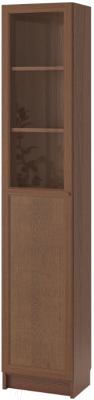 Шкаф-пенал с витриной Ikea Билли/Оксберг 592.874.15