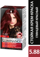 Крем-краска для волос Luminance Стойкая 5.88 (глянцевый красный) - 