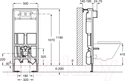 Инсталляция для унитаза Roca Duplo Wc Smart 890090800