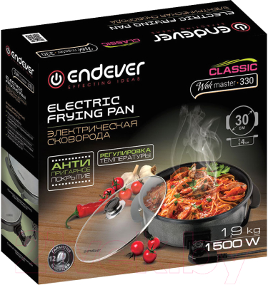 Электрическая сковорода Endever Wokmaster 330 (черный)