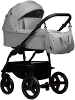 Детская универсальная коляска INDIGO Impulse Eco 2 в 1 (Ie 04, светло-серая кожа/светло-серый) - 
