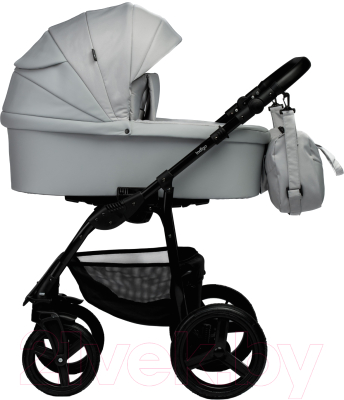 Детская универсальная коляска INDIGO Impulse Eco 2 в 1 (Ie 04, светло-серая кожа/светло-серый)