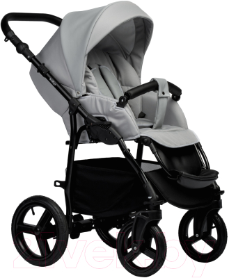 Детская универсальная коляска INDIGO Impulse Eco 2 в 1 (Ie 04, светло-серая кожа/светло-серый)