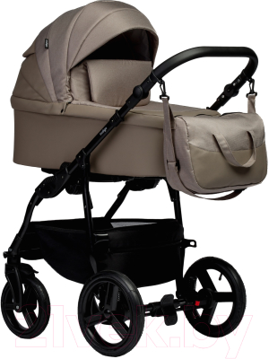 Детская универсальная коляска INDIGO Impulse Eco 2 в 1 (Ie 05, темно-бежевая кожа/темно-бежевый)