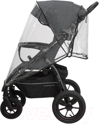 Детская прогулочная коляска INDIGO Epica XL Air (темно-серый)
