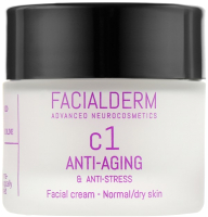Крем для лица Facialderm C1 Anti-Aging & Anti-Stress Для нормальной и сухой кожи (50мл) - 