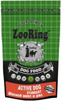 Сухой корм для собак ZooRing Active Dog Standart Мясной микс и рис 425235 (2кг) - 