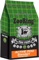 Сухой корм для собак ZooRing Active Dog Standart Птичий микс и рис 425303 (10кг) - 