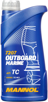 Моторное масло Mannol 2-Takt Outboard Marine API TC NMMA TC-W3 / MN7207-1
