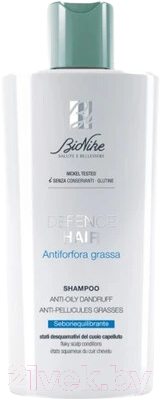 Шампунь для волос BioNike При жирной перхоти Defence Hair Anti-Oily Dandruff Shampoo (200мл)