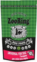 Сухой корм для собак ZooRing Universal For Dog Говядина 941972 (2кг) - 