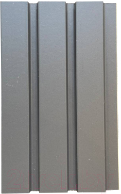 Реечная панель Andlen Decor ПН-43 МДФ Графит (2800x123x12мм)