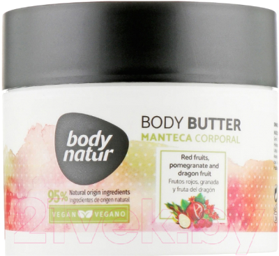 Масло для тела Body Natur Body Butter Красные фрукты, Гранат и Драконий фрукт (200мл)