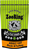 Сухой корм для кошек ZooRing Adult Cat Duck&Turkey 210122 (1.5кг) - 