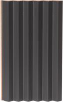 Реечная панель Andlen Decor ПН-40 МДФ Графит (2800x123x16мм) - 