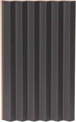 Реечная панель Andlen Decor ПН-40 МДФ Графит (2800x123x16мм)